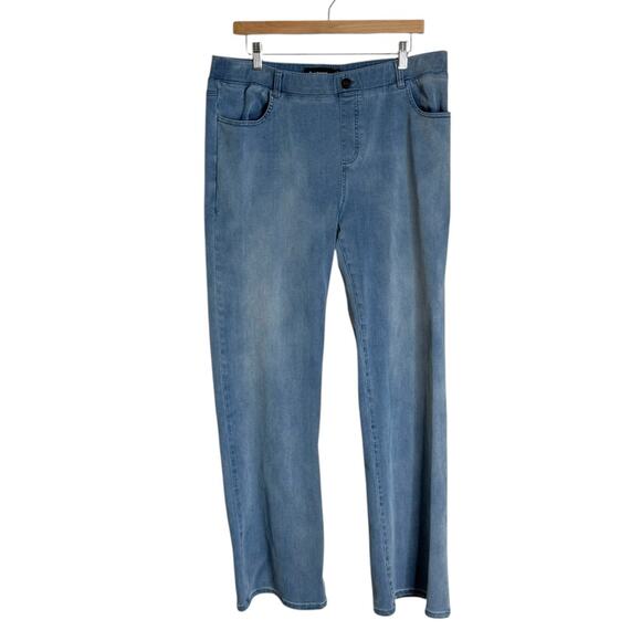 Betabrand Signature Mid Rise Denim Bootcut Jeans Lightwash Womens Size XL - Picture 1 of 12